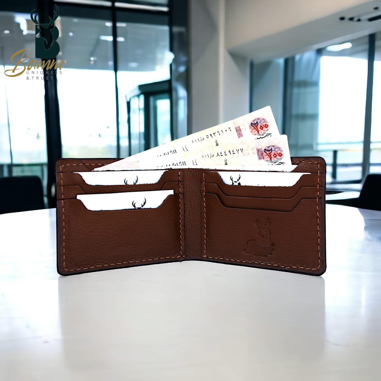 Natural Leather Wallet For Men From Bamm -2208