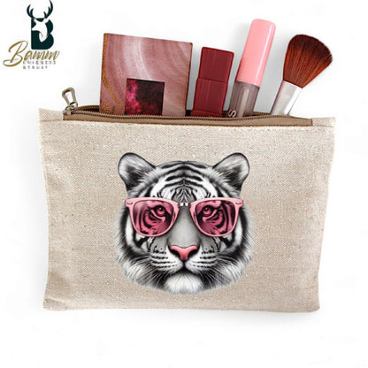 Multi-Use Makeup Organizer Bag – Heavy Duty Duck Cotton, Washable with Digital Print