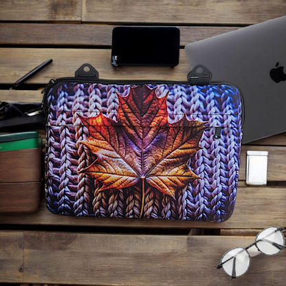 "Stylish Padded Canvas Laptop Sleeve – Shockproof, Lightweight & Travel-Friendly"