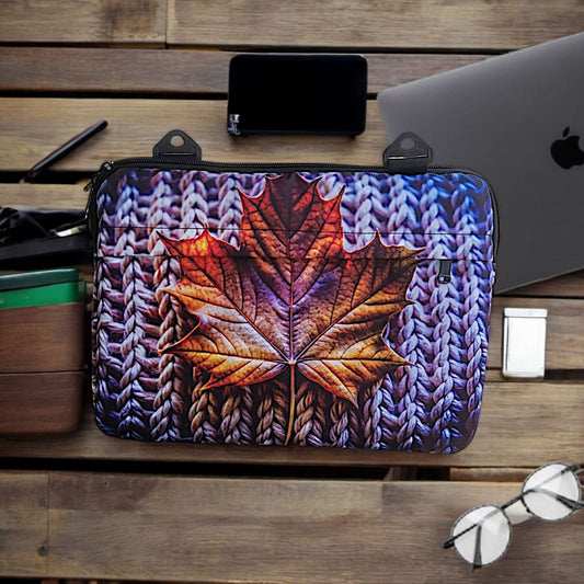 "Stylish Padded Canvas Laptop Sleeve – Shockproof, Lightweight & Travel-Friendly"