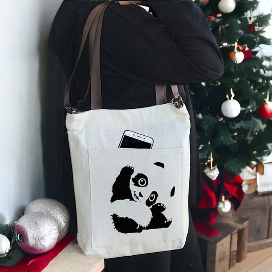 BAMM Beige Tote Bag With Two Adjustable Shoulder Straps