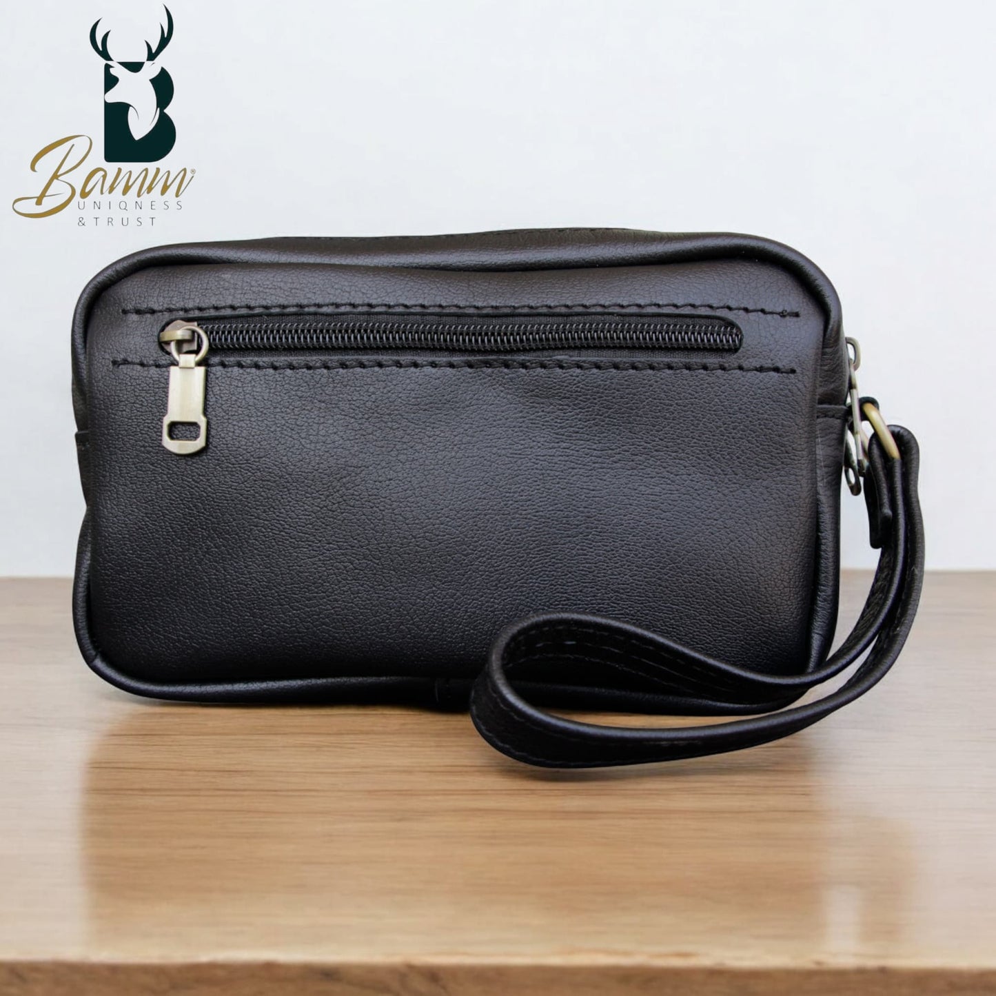 Elegant men's leather handbag 2814