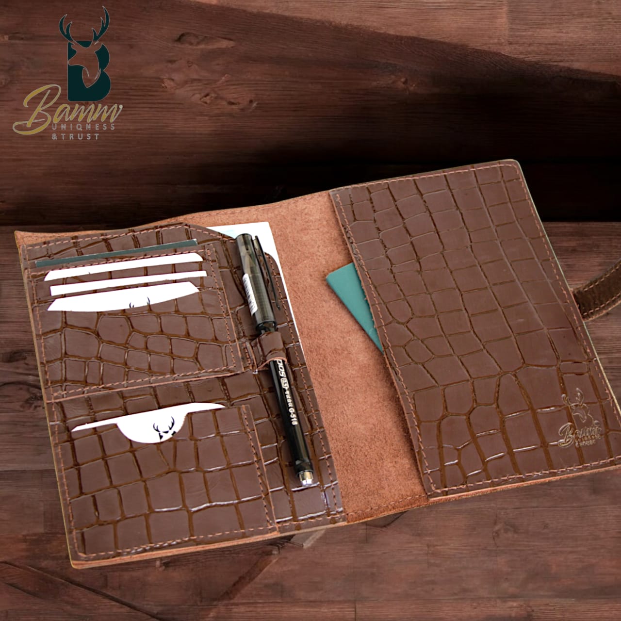 Natural Leather Document Wallet 2320