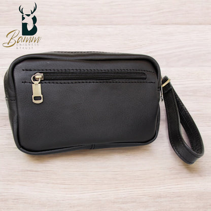 Elegant men's leather handbag 2814