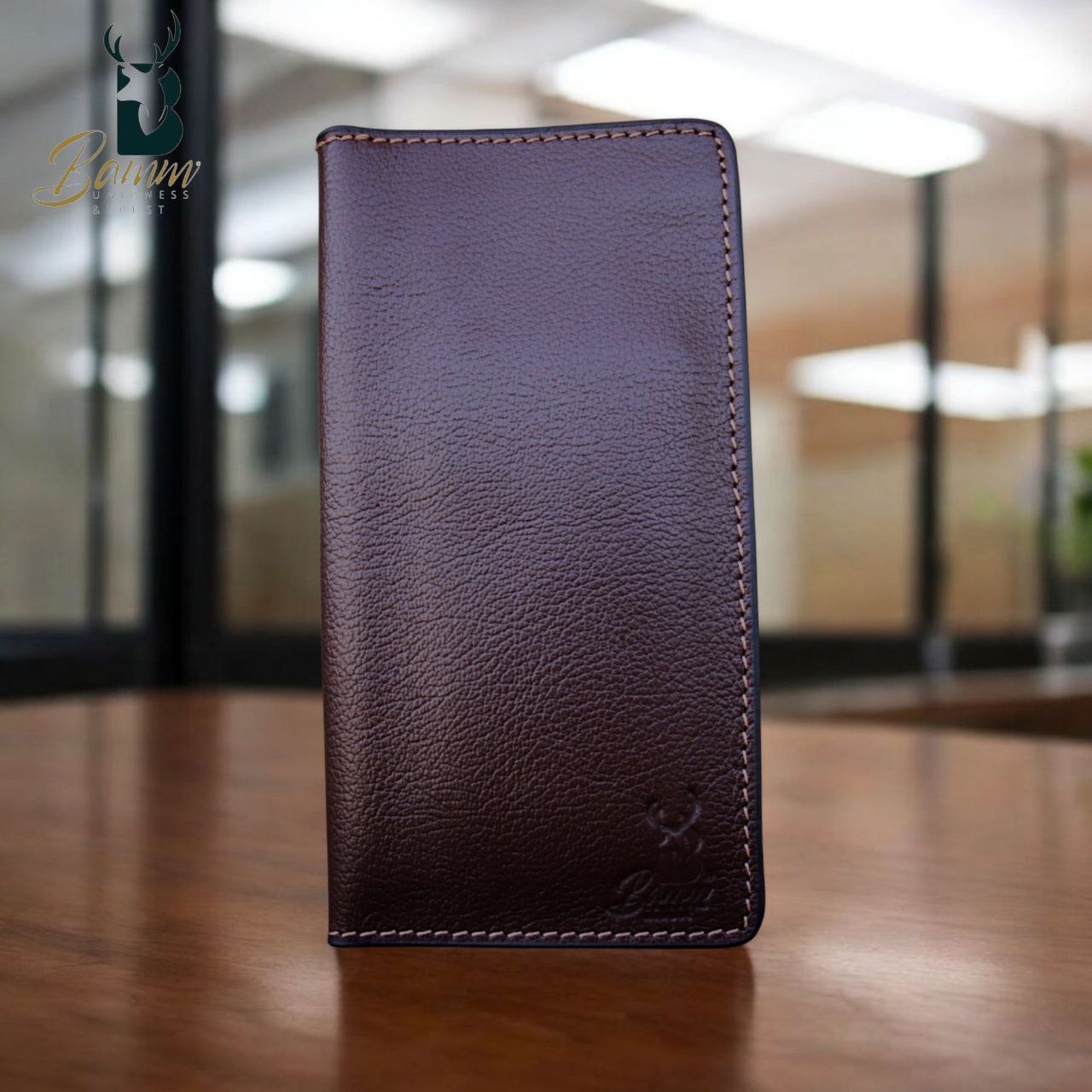 Genuine Leather Travel Wallet – Passport Holder with 13 Card Slots & 4 Large Pockets
