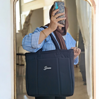 Women’s Waterproof Laptop Bag – Padded Shockproof Interior with Front Pocket & Divided Main Compartment – Size 35×37×10 cm