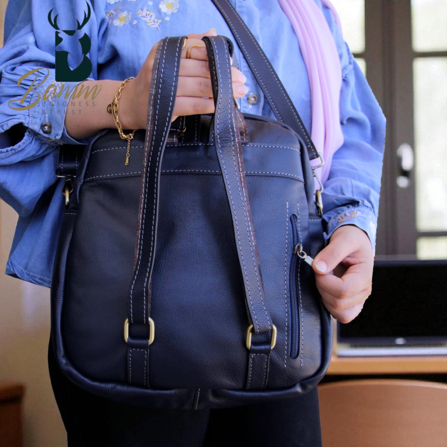 Women’s Genuine Leather Crossbody and Handbag – Elegant Purse