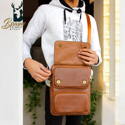 Men's Genuine Leather Handbag – Elegant & Functional Design