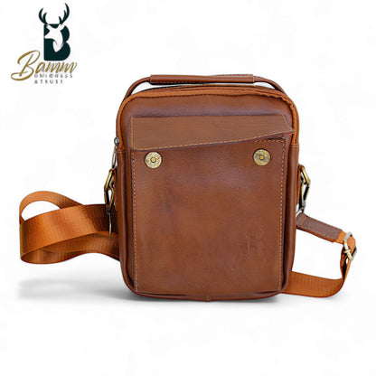 Natural Leather Crossbody Bag-2804