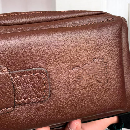 Natural Leather Bag With Mobile Case From Bamm