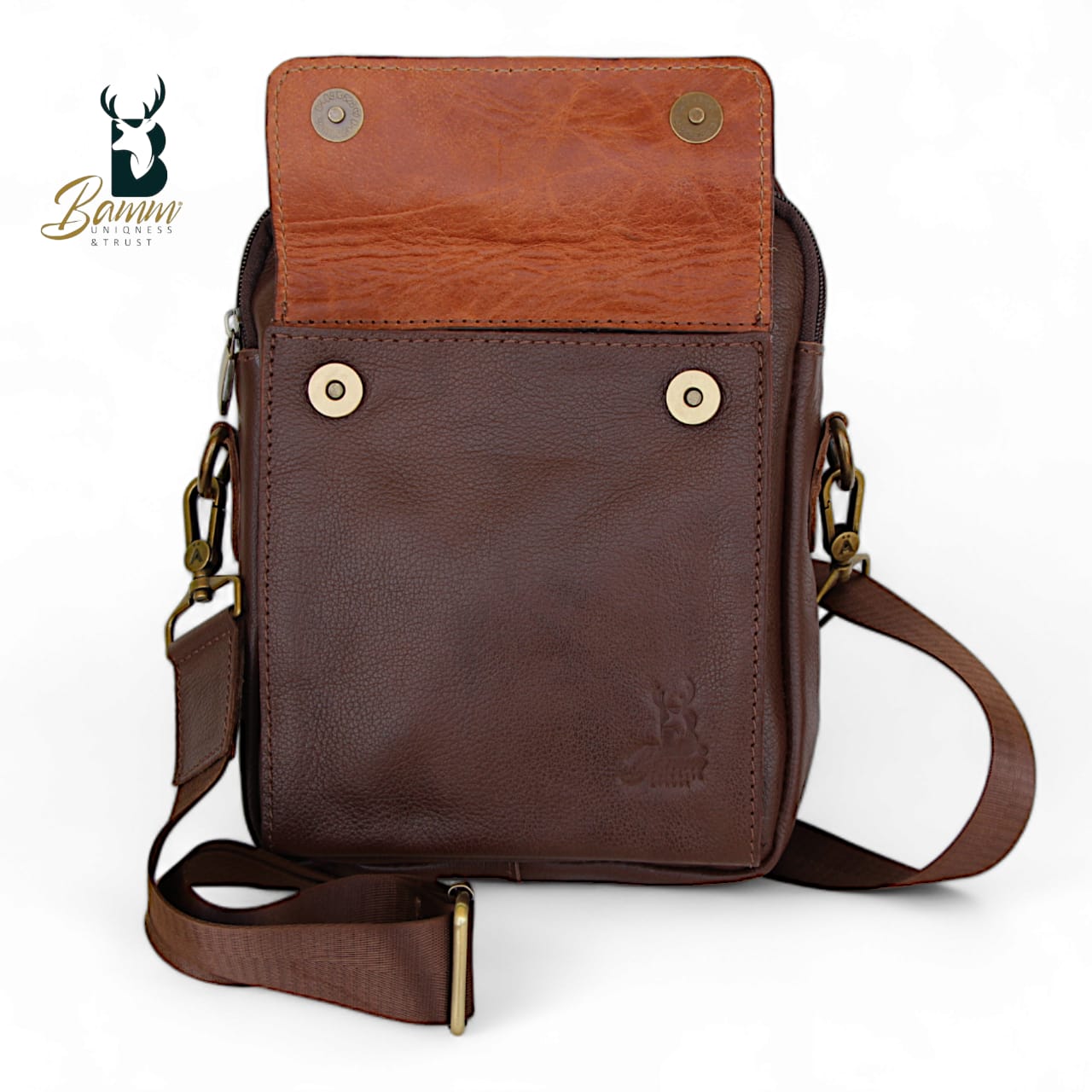 Natural Leather Crossbody Bag-2804