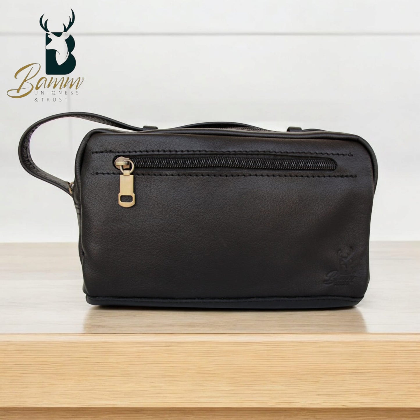 Elegant men's leather handbag 2243-1