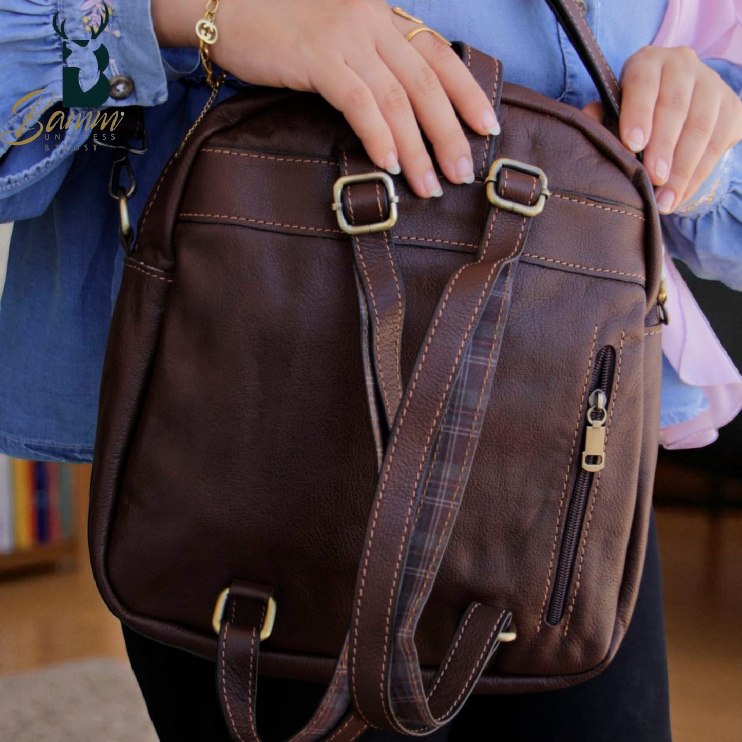 Women’s Genuine Leather Crossbody and Handbag – Elegant Purse