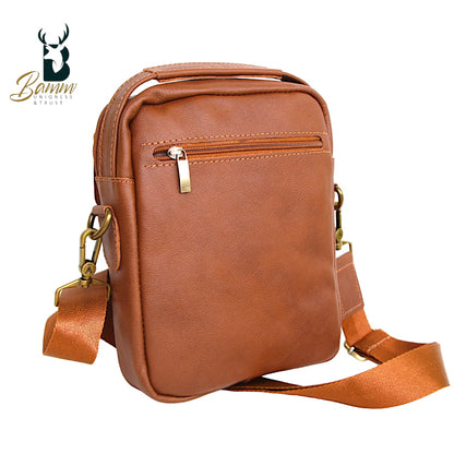 Natural Leather Crossbody Bag-2804
