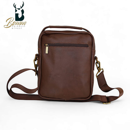 Natural Leather Crossbody Bag-2804