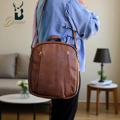 Women’s Genuine Leather Crossbody and Handbag – Elegant Purse