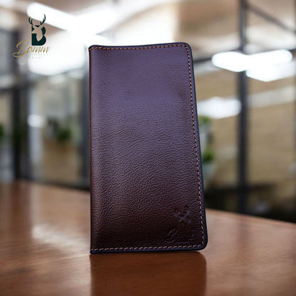 Genuine Leather Travel Wallet – Passport Holder with 13 Card Slots & 4 Large Pockets