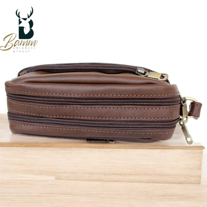 Elegant men's leather handbag 2814