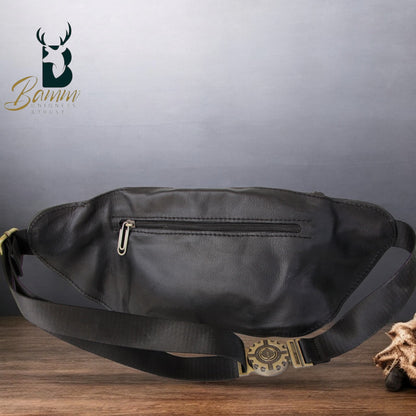 Natural Leather Bag Cross From Bamm