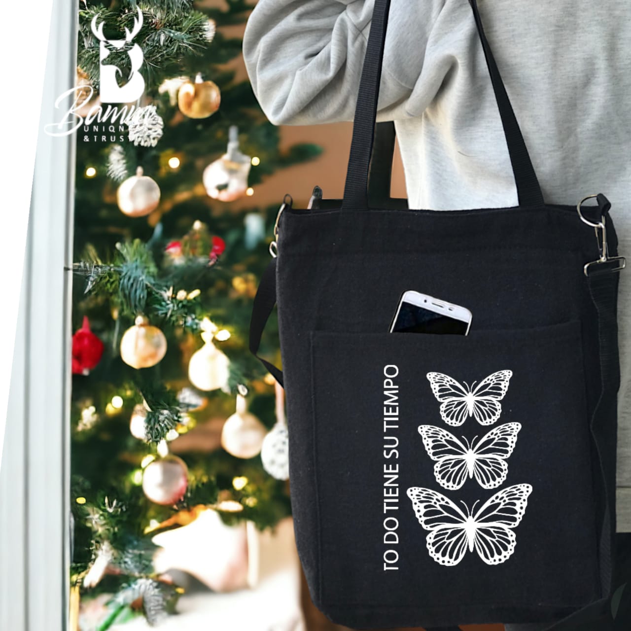BAMM  Tote Bag With Two Adjustable Shoulder Straps