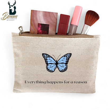 Multi-Use Makeup Organizer Bag – Heavy Duty Duck Cotton, Washable with Digital Print