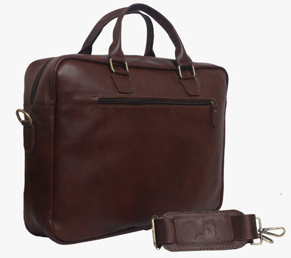 Leather Fashion Business Shoulder Messenger Crossbody Bag From Bamm