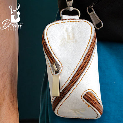 Genuine Leather Keychain With Special Offer "Buy One Get One Free"