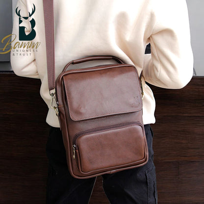 Men's Genuine Leather Handbag – Elegant & Functional Design
