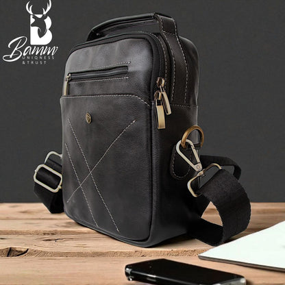Stylish Leather Men's Crossbody Bag For Men -High-quality Leather Men's Crossbody Bag
