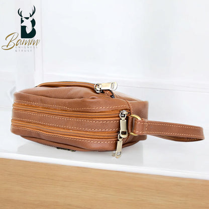 Elegant men's leather handbag 2814
