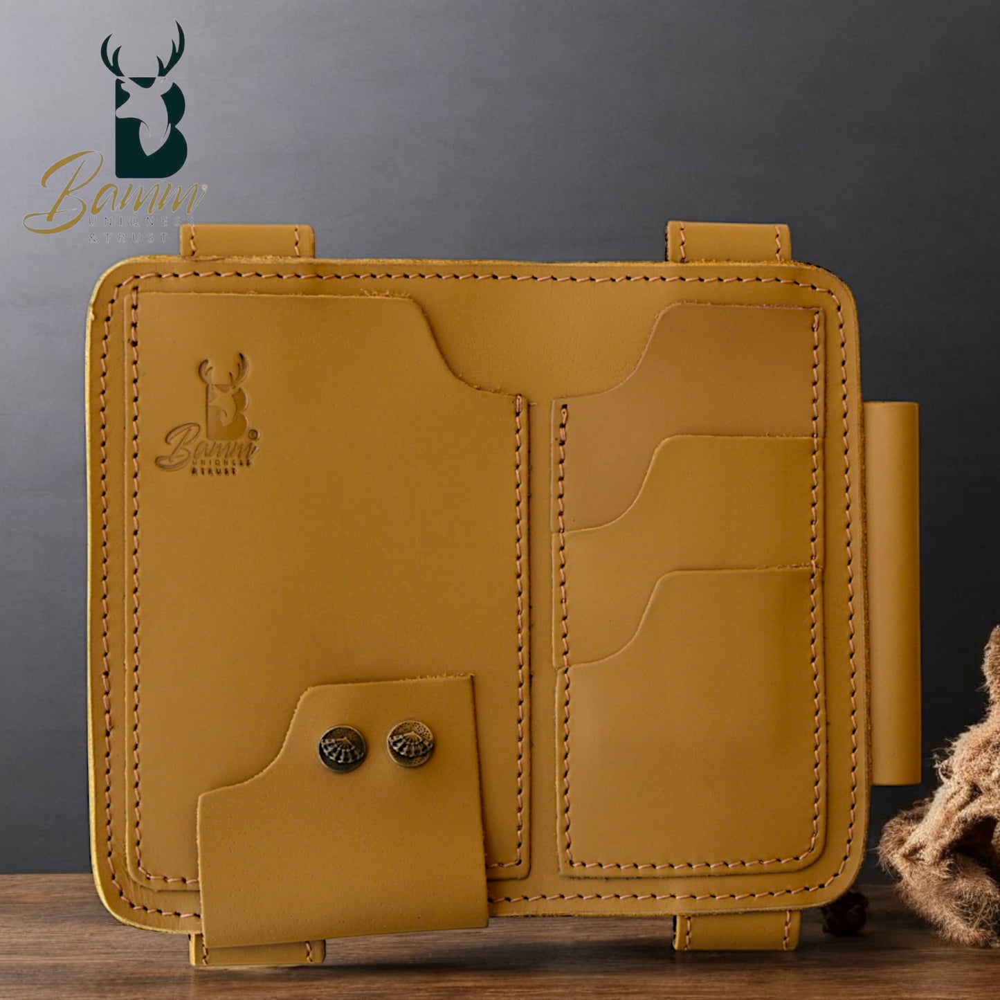Leather Car Sun Visor Organizer – Keep Your Essentials Neat & Accessible!