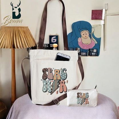 Teacher’s Mother’s Day Gift – Printed Tote Bag with Practical Design