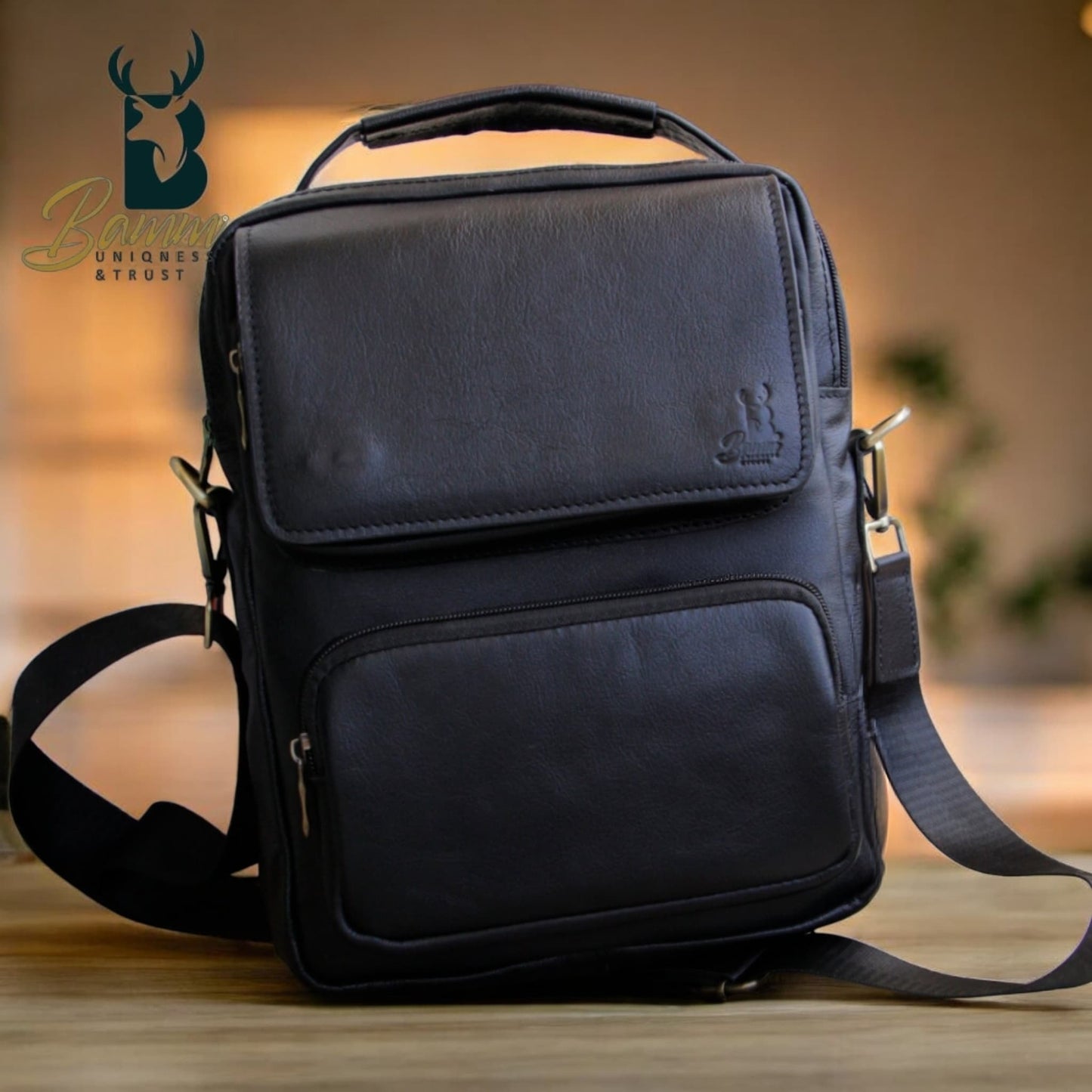 Men's Genuine Leather Handbag – Elegant & Functional Design