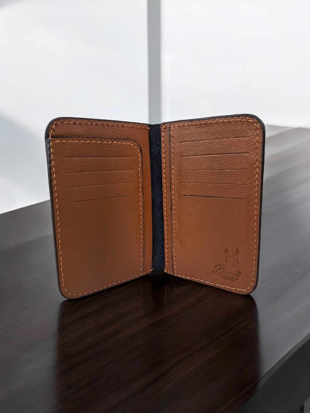 -Leather Passport Wallet From bamm - 2220