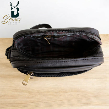 Elegant men's leather handbag 2814