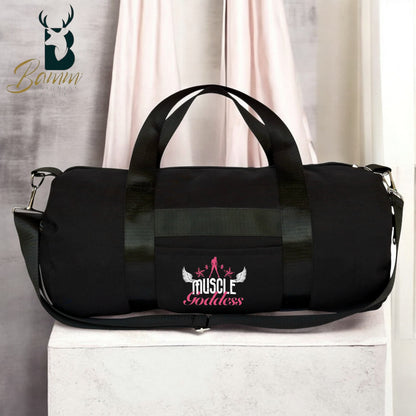 Women's Gym Bag – Water-Resistant Polyester – Side & Front Zipper – Imported Satin Handle – Stylish & Spacious 1111