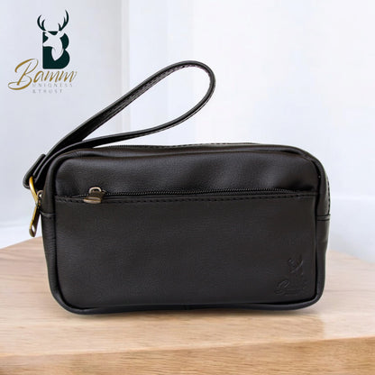 Elegant men's leather handbag 2814
