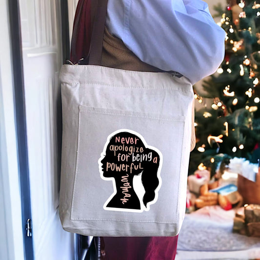 BAMM Beige Tote Bag With Two Adjustable Shoulder Straps