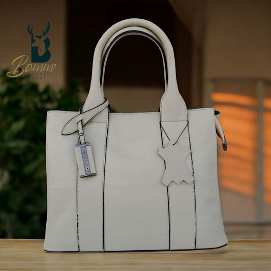 Elegant Women's Genuine Leather Handbag – Spacious & Stylish