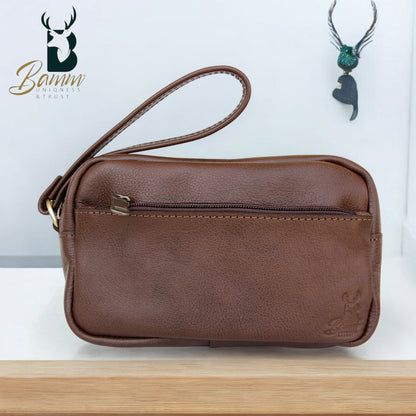 Elegant men's leather handbag 2814