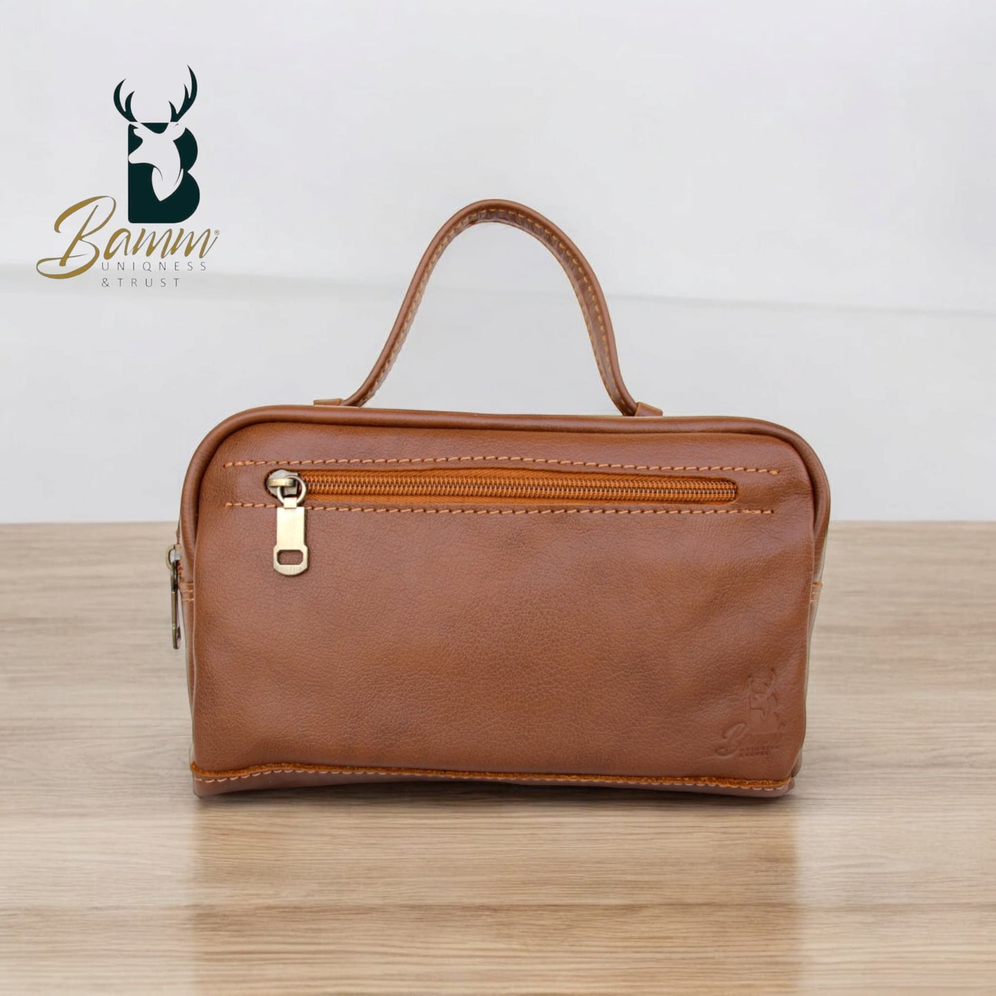 Elegant men's leather handbag 2243-1
