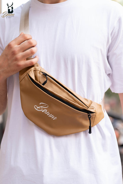 Stylish Waist Bag For Everyday Use - Adjustable Strap With Multiple Pockets .