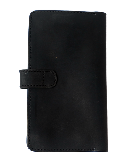 BAMM Genuine Leather Portfolio – Handcrafted 8 Card Slots + Mobile Holder + Memory Pockets   2248