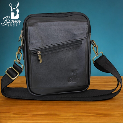 Bamm Leather Crossbody Bag Black