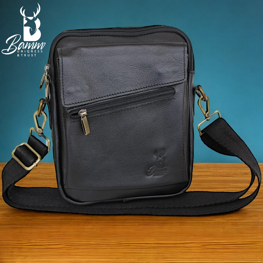 Bamm Leather Crossbody Bag Black