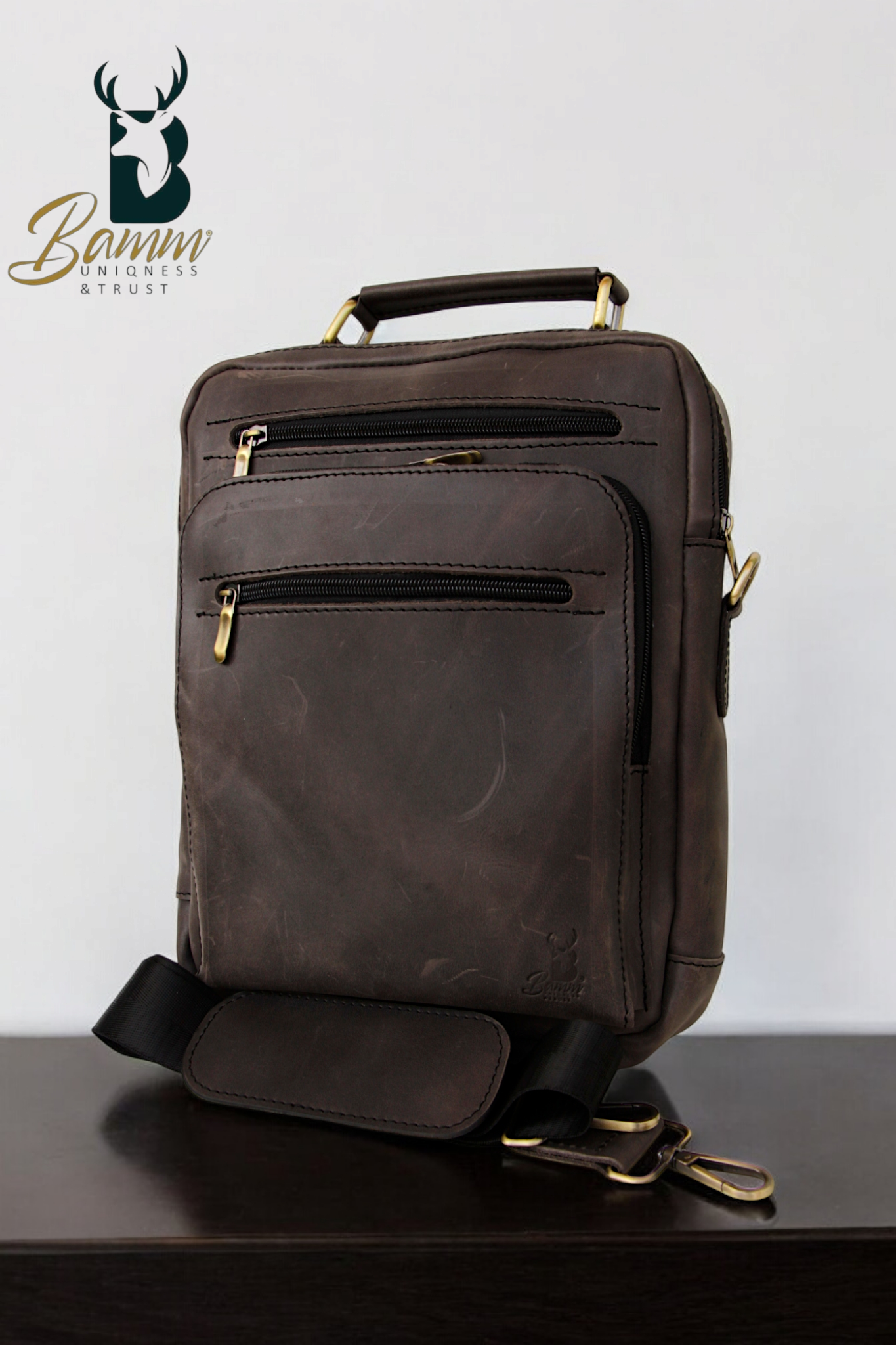 Bamm Leather Crossbody Bag 2805 arizona
