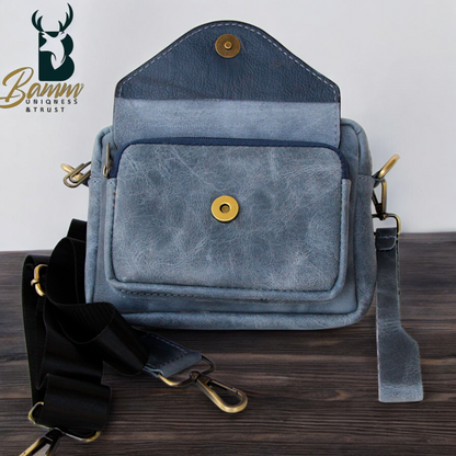 Men's Genuine Leather Crossbody Bag – Stylish & Practical Design