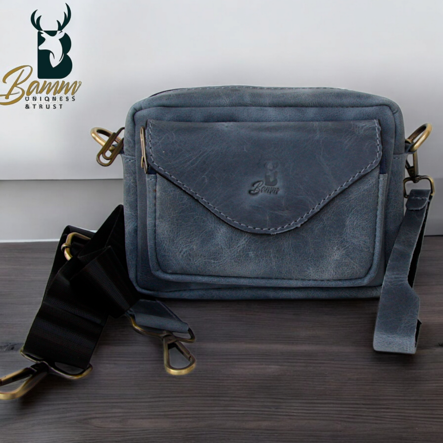 Men's Genuine Leather Crossbody Bag – Stylish & Practical Design