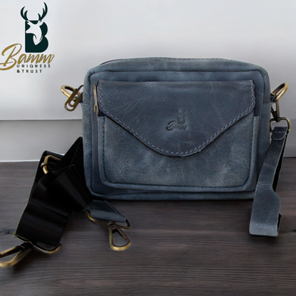 Men's Genuine Leather Crossbody Bag – Stylish & Practical Design