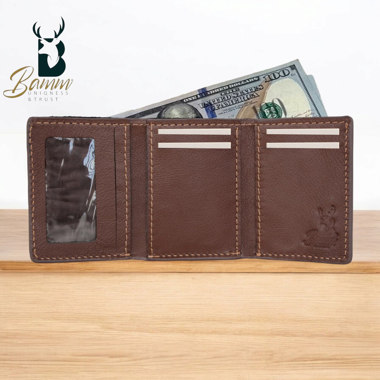 Wallet Natural Leather Brown 3 Layer-2214